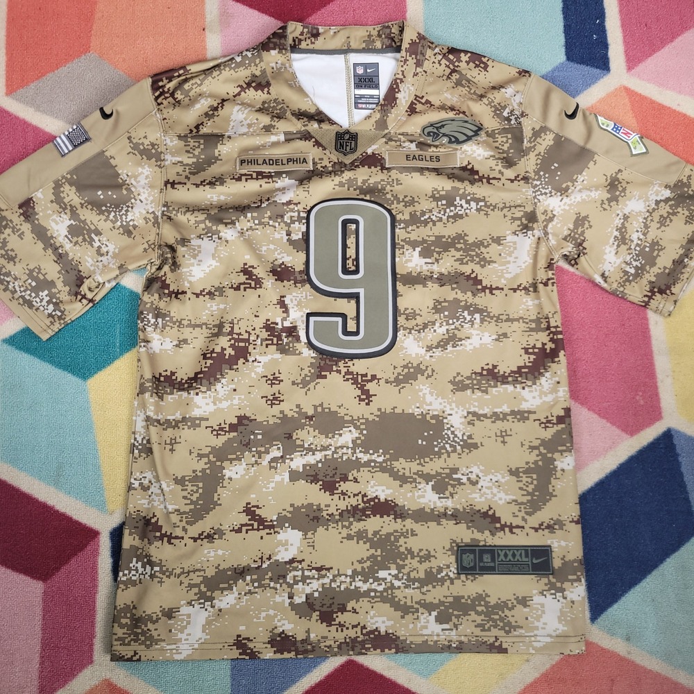 Nike Philadelphia Eagles Salute to Service Nick Foles Jersey 3XL Camo NFL 9